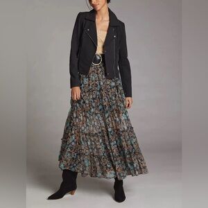 Anthropologie Marrakech Cotton Moto Jacket
